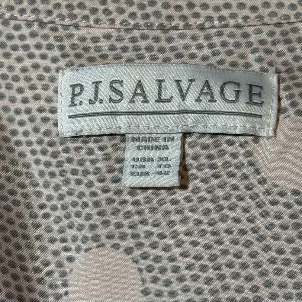 PJ SALVAGE Digity Dots Romper in Cement Women’s size XL Loungewear Pajamas - Picture 11 of 14
